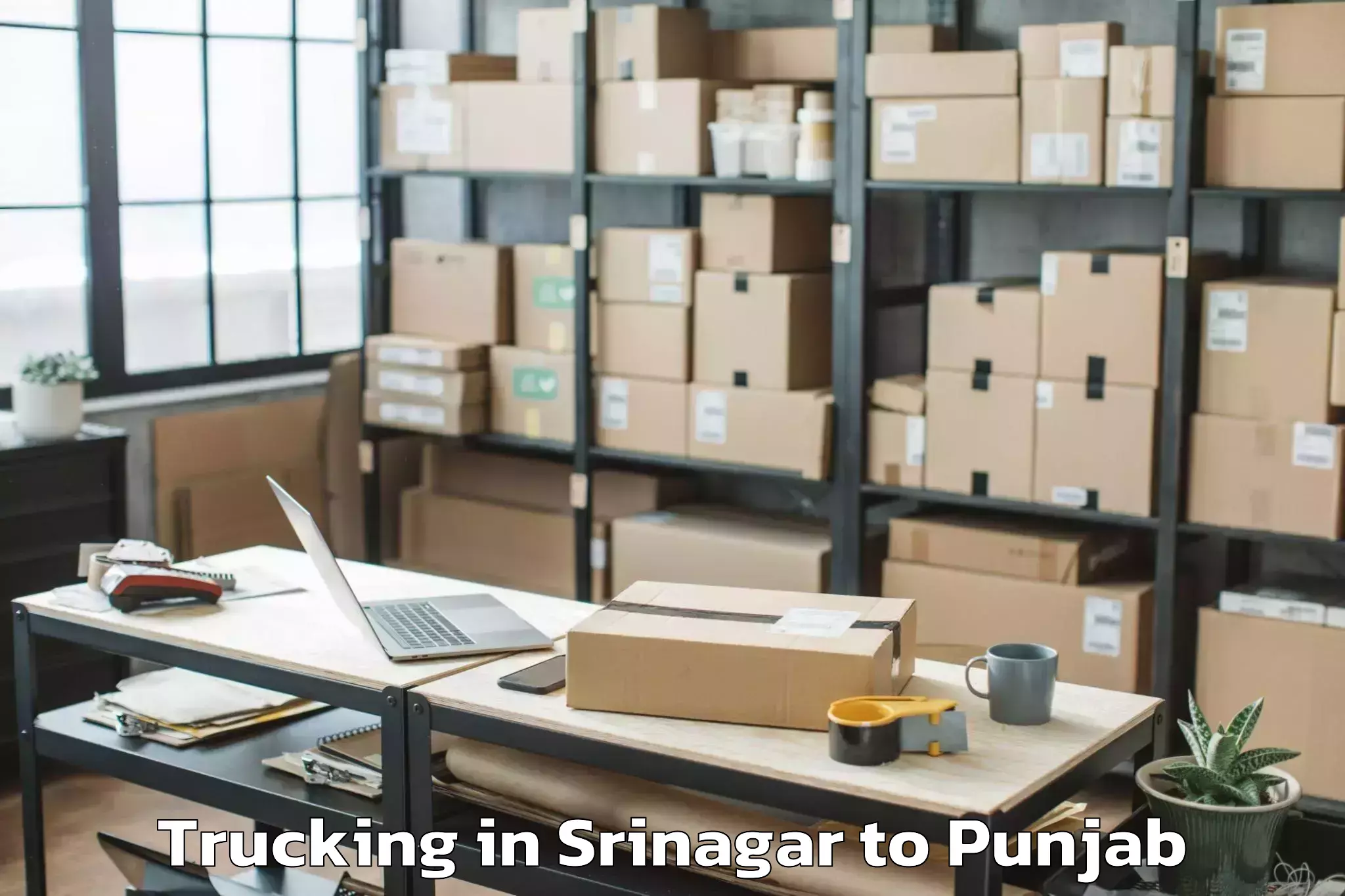 Get Srinagar to Chamkaur Sahib Trucking